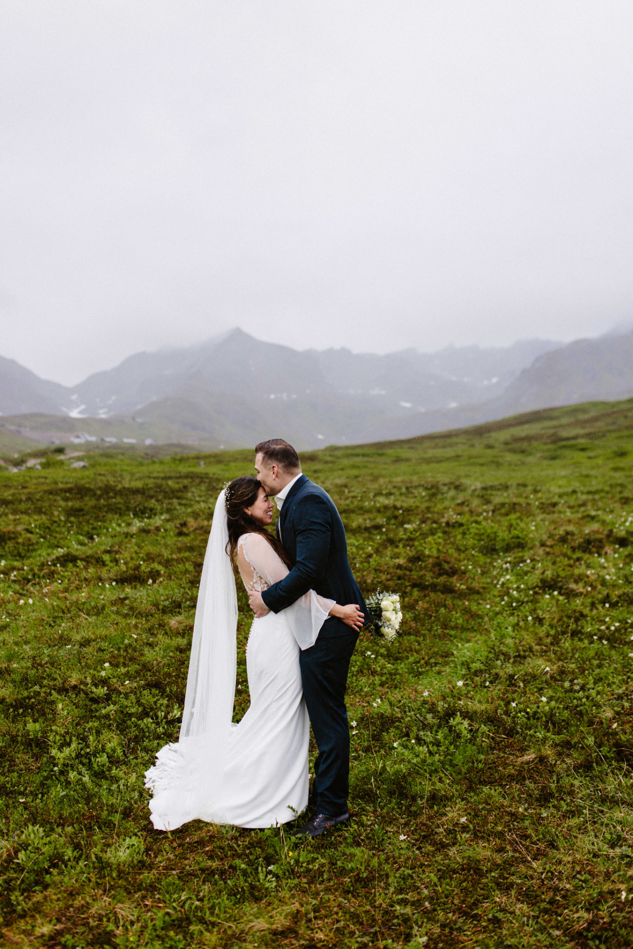 Chazlyn and Nicolas sharing a quiet moment in the Alaskan valley